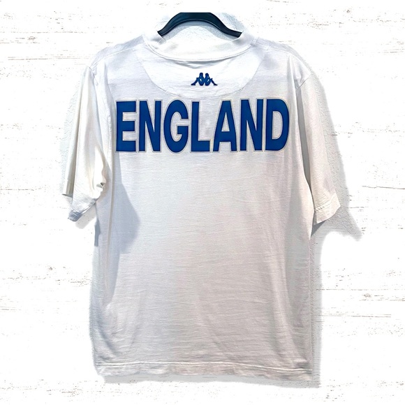 Kappa Rare Union Jack England Graphic White Men’s T Shirt Size Euro XL - Picture 2 of 3